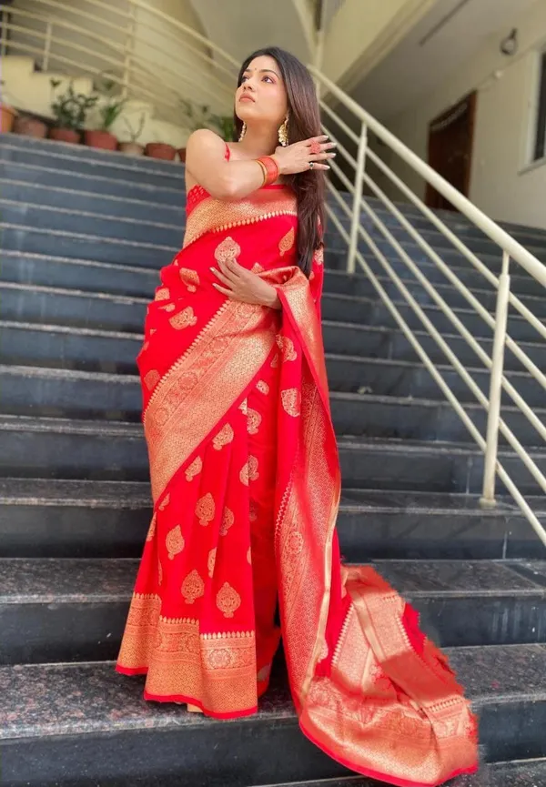 RED_PURE_BANARASI_SAREE